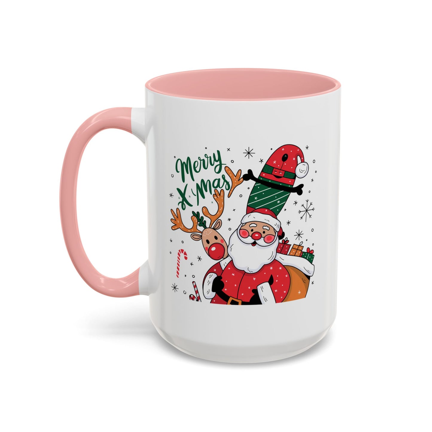 Christmas Mug - Merry Xmas Santa Reindeer