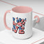 4th of July Mug - Animal Love USA Flag