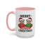 Christmas Mug - Merry Christmas Black Text Owls