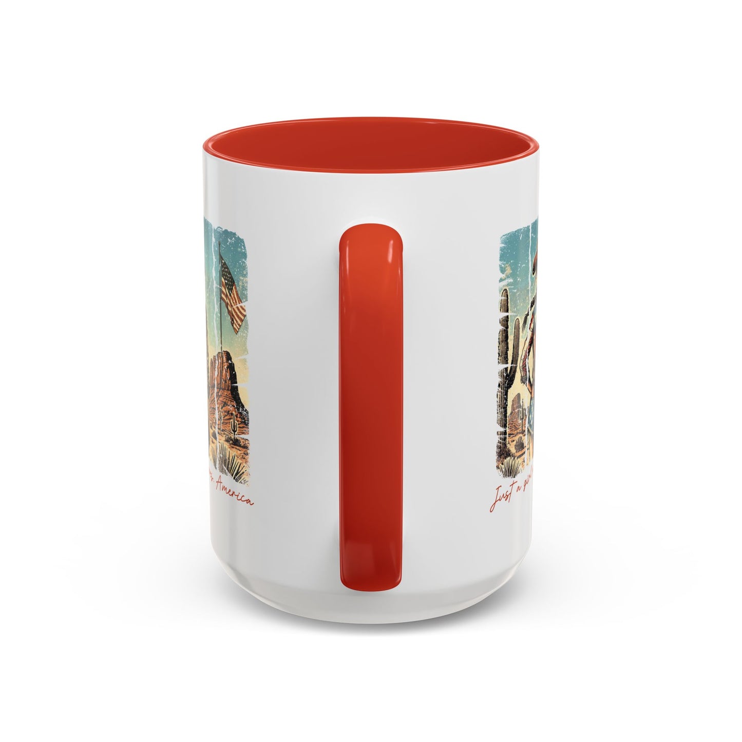 4th of July Mug - Just a Girl Who Loves America