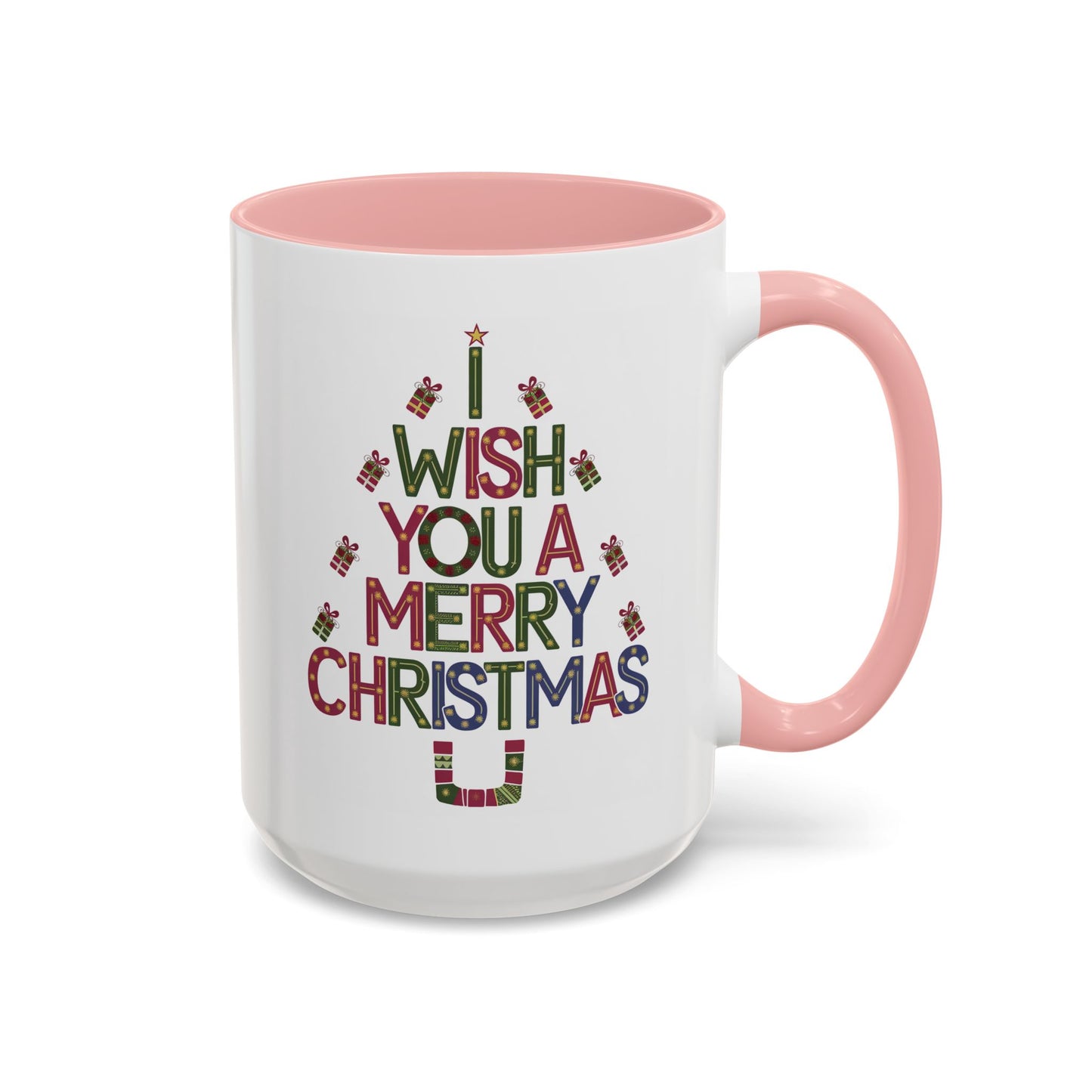 Christmas Mug - I Wish You a Merry Christmas Present Treee