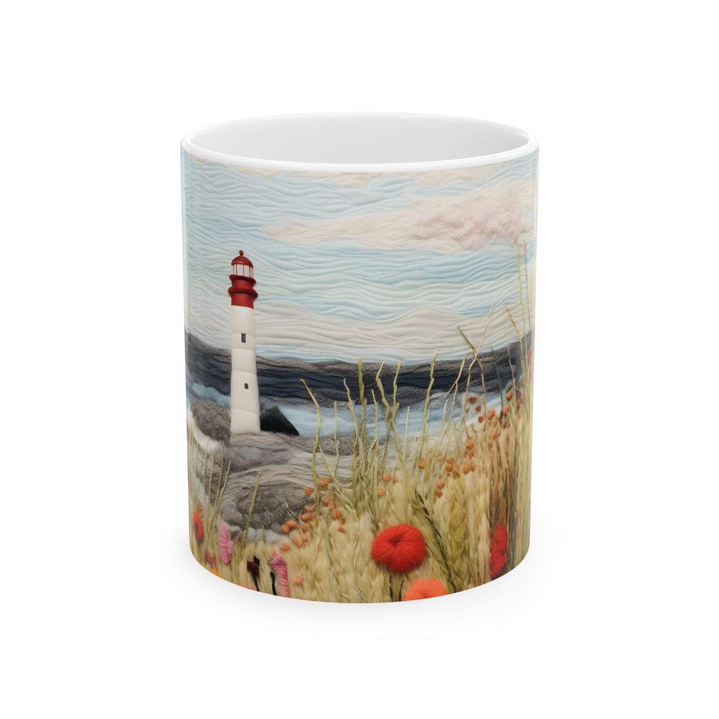 Artistic Mug - Felted Lighthouse 6