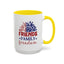 4th of July Mug - Friends Family Freedom Sunflower