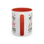 Christmas Mug - We Wish You a Merry Christmas Blue Green & Red Text