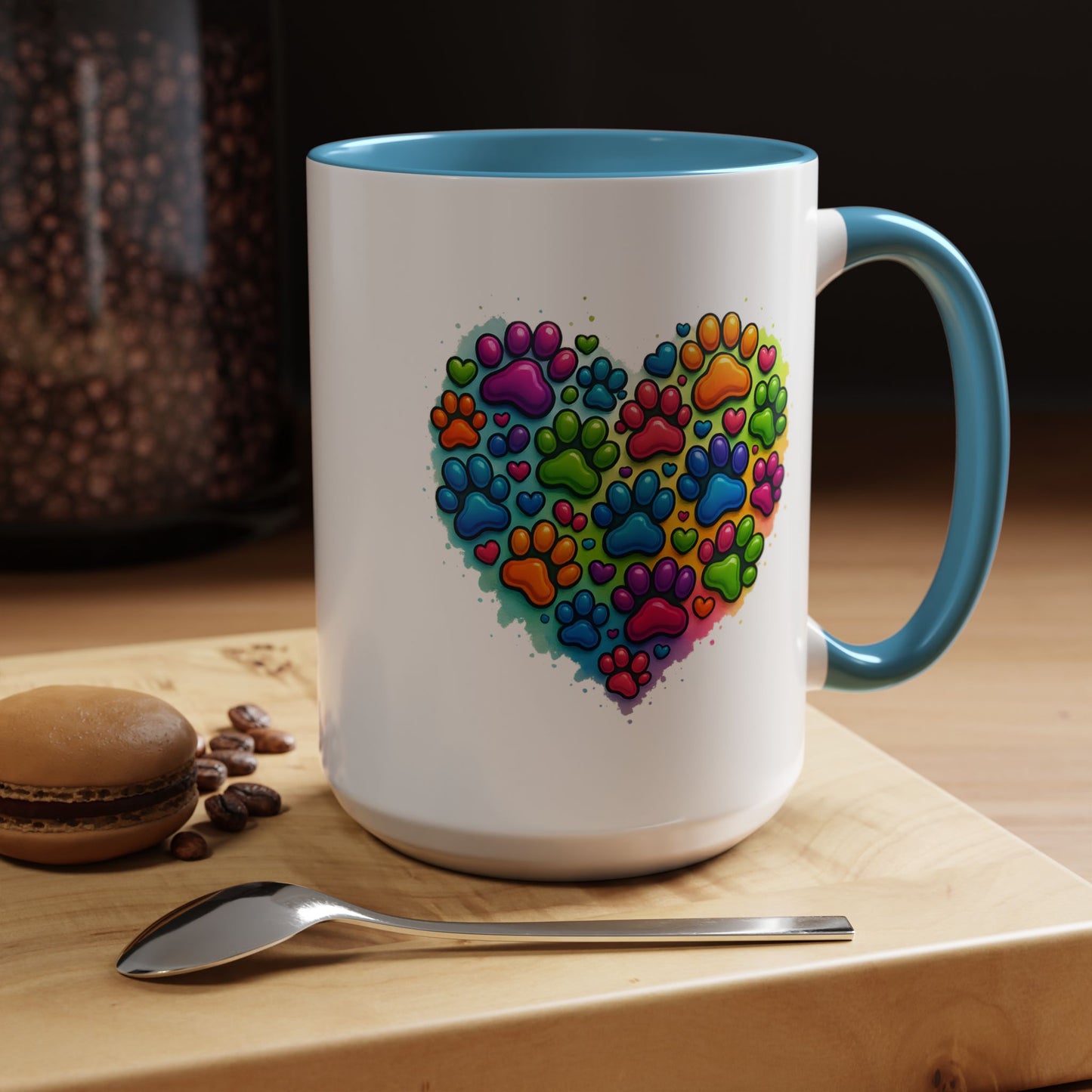 Animal Mug - Dog Paws Heart