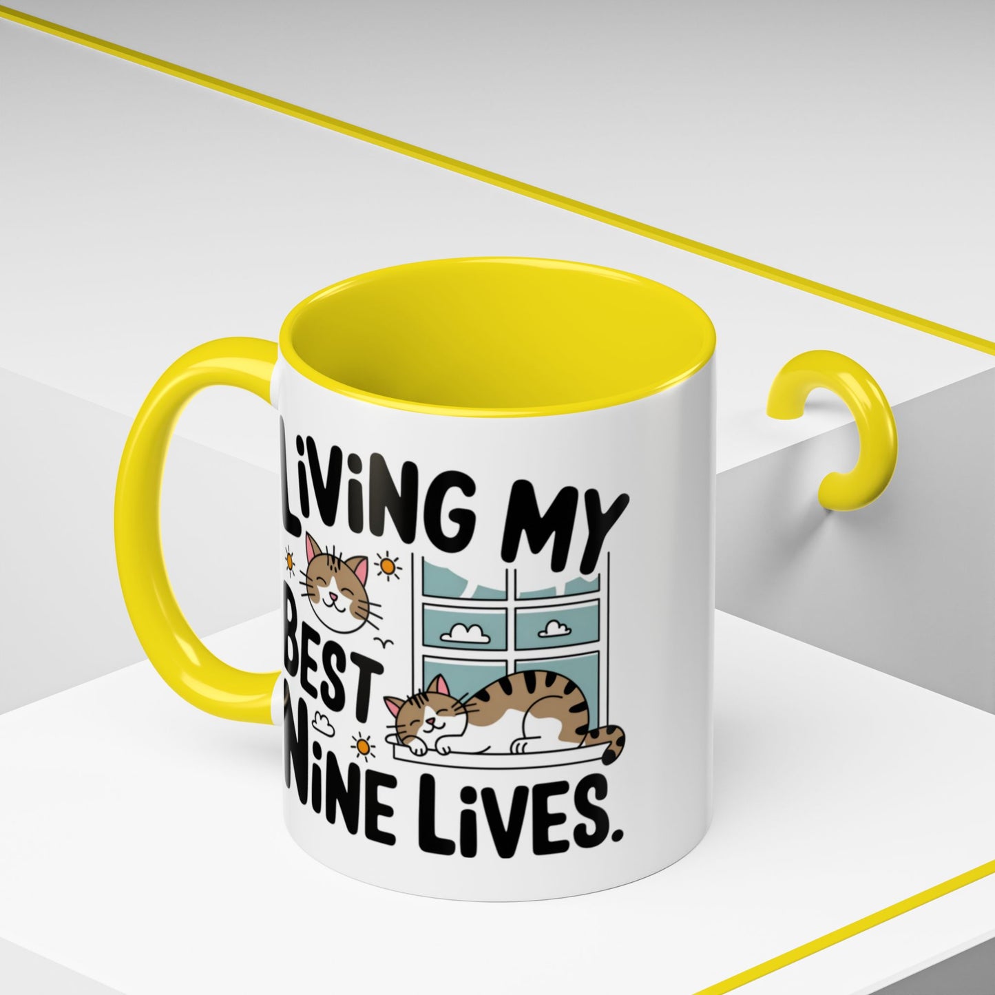 Animal Mug - Living My Best Nine Lives