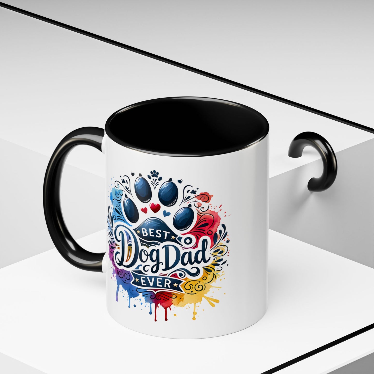 Animal Mug - Best Dog Dad Ever Paw