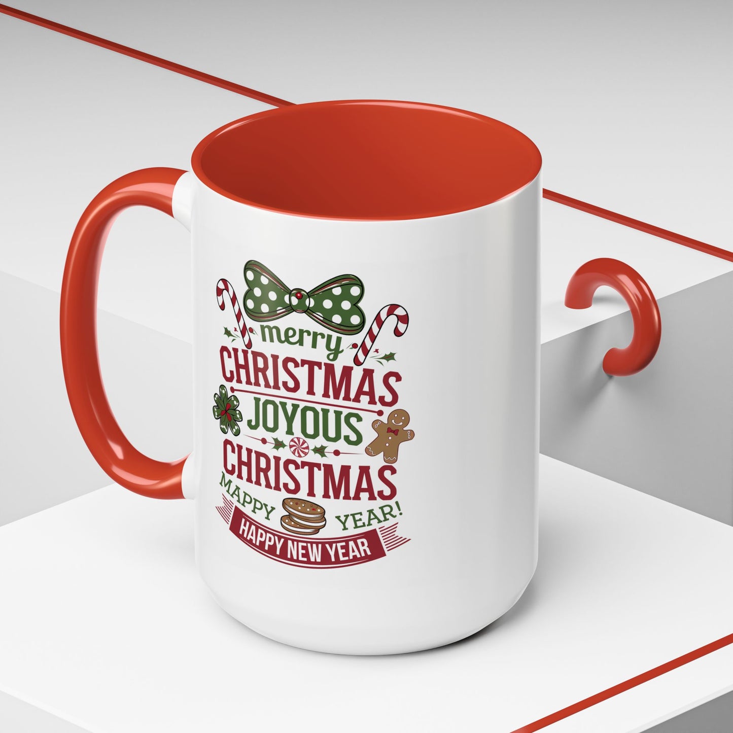 Christmas Mug - Merry Christmas Joyous Christmas Happy New Year