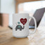 Anniversary Mug - Love You Tons Heart Elephant