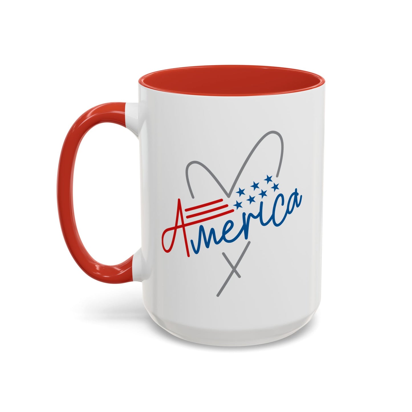 4th of July Mug - America Heart