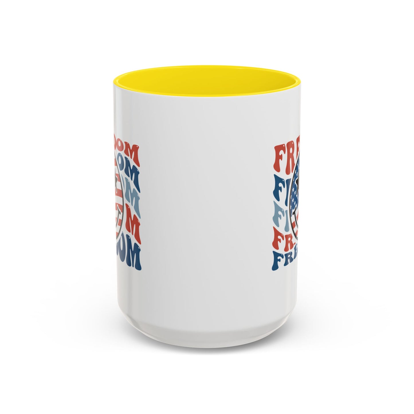 4th of July Mug - Freedom Smiley Face