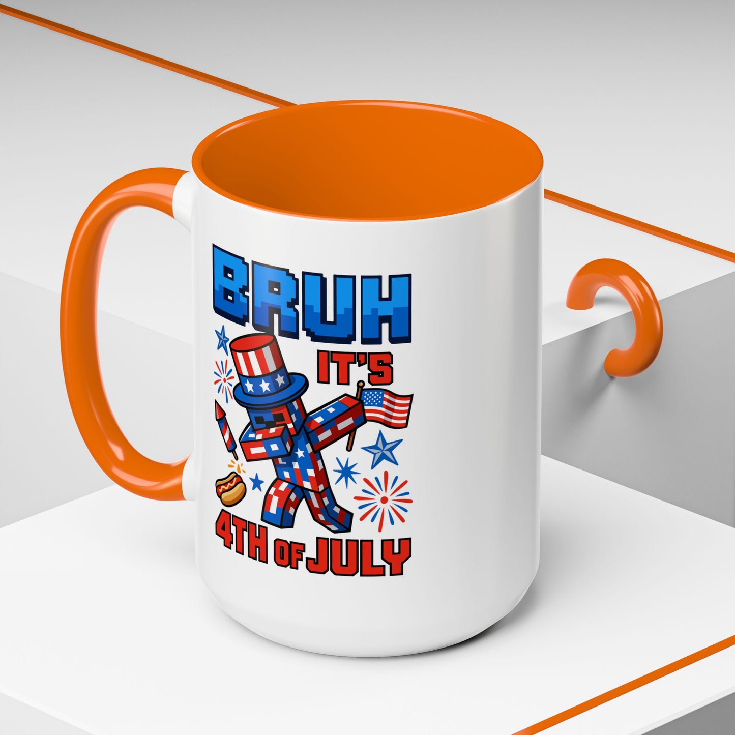 4th of July Mug - Bruh It's 4th of July
