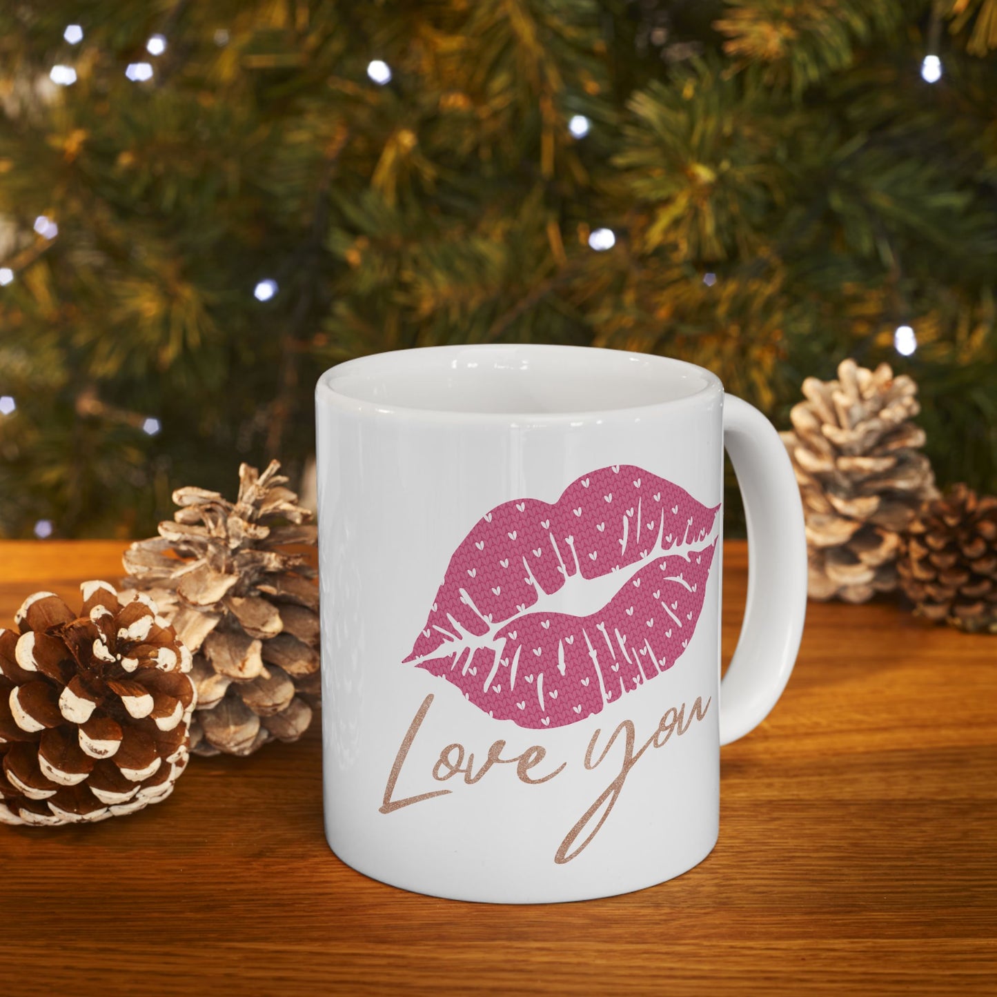 Anniversary Mug - Love You Lips Kiss