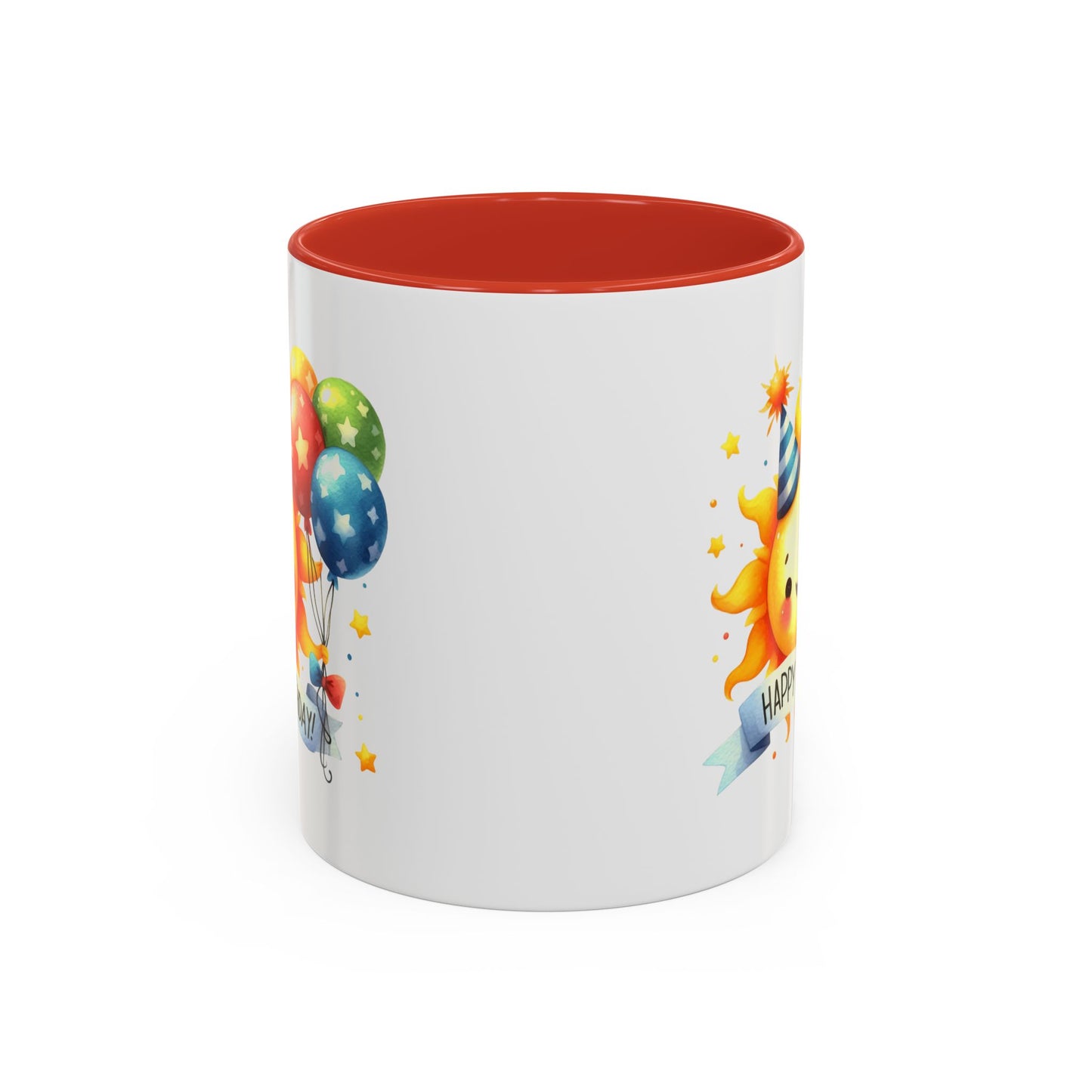 Birthday Mug - Happy Birthday Sun & Balloons
