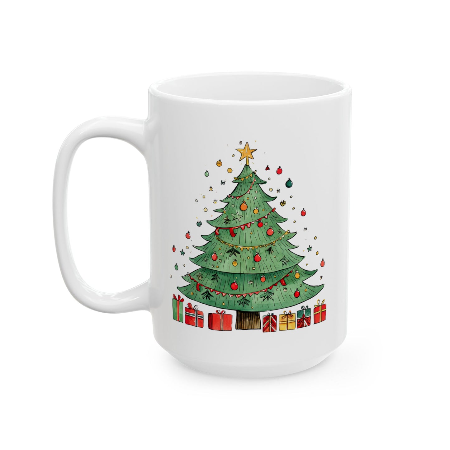 Christmas Mug - Christmas Tree with Presents