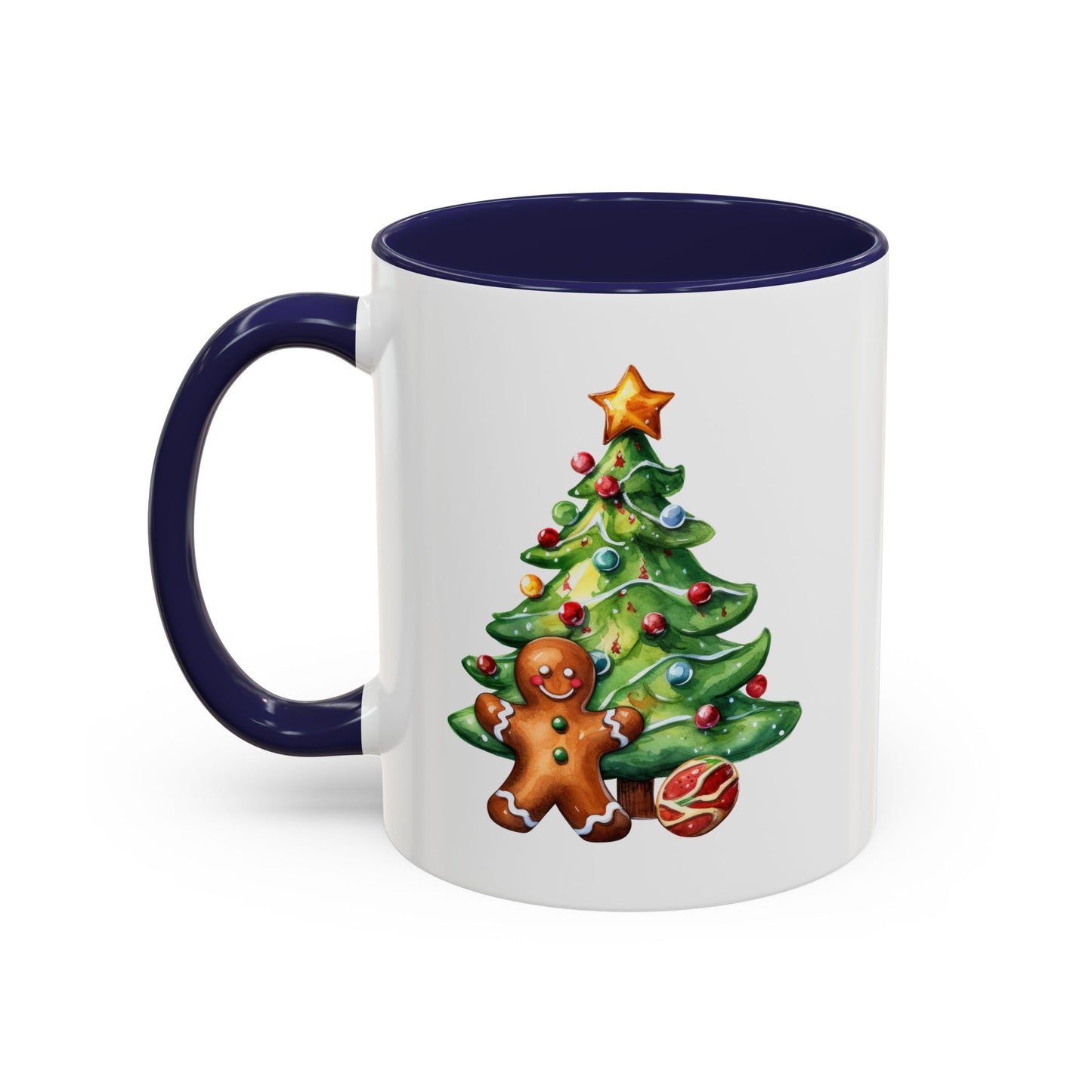 Christmas Mug - Gingerbread Man and Tree