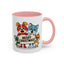 Christmas Mug - Merry Christmas Black Text Mouse Dog Cat Bird