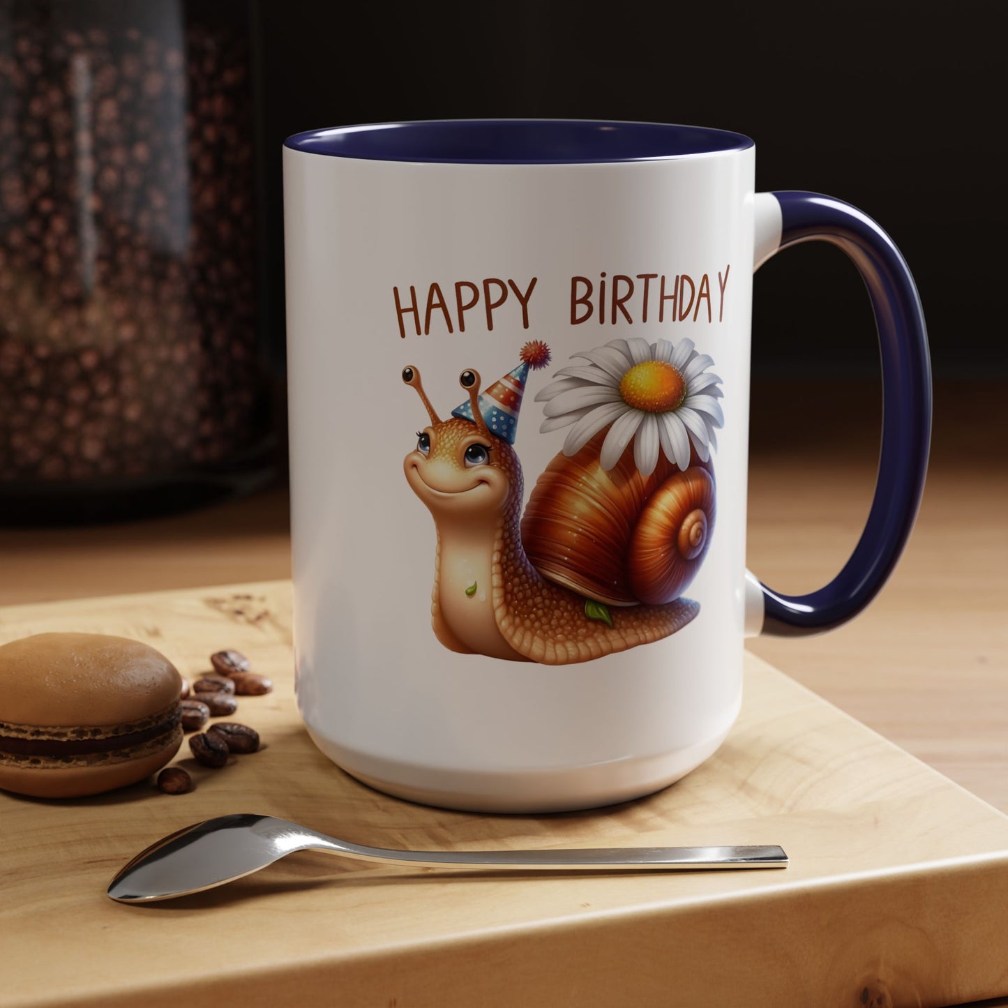 Birthday Mug - Snail Flower