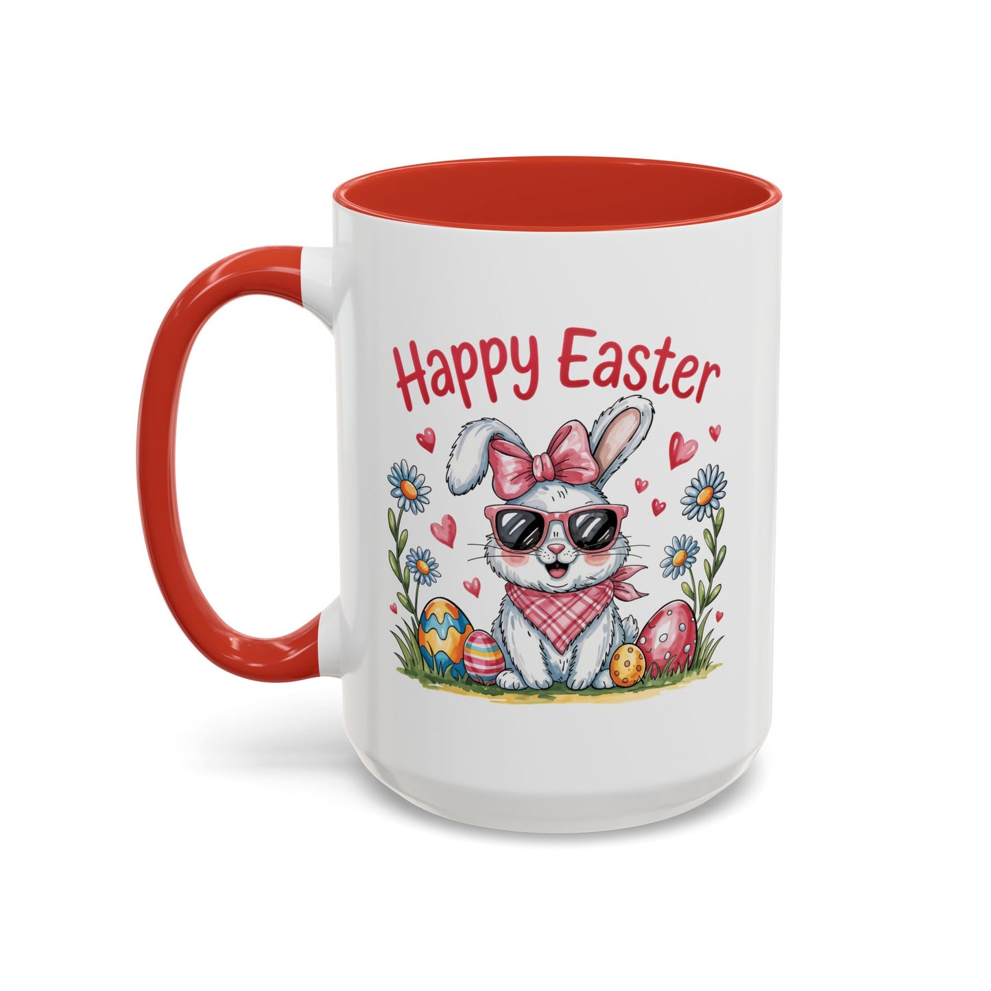 Easter Mug - Happy Easter Cool Bunny