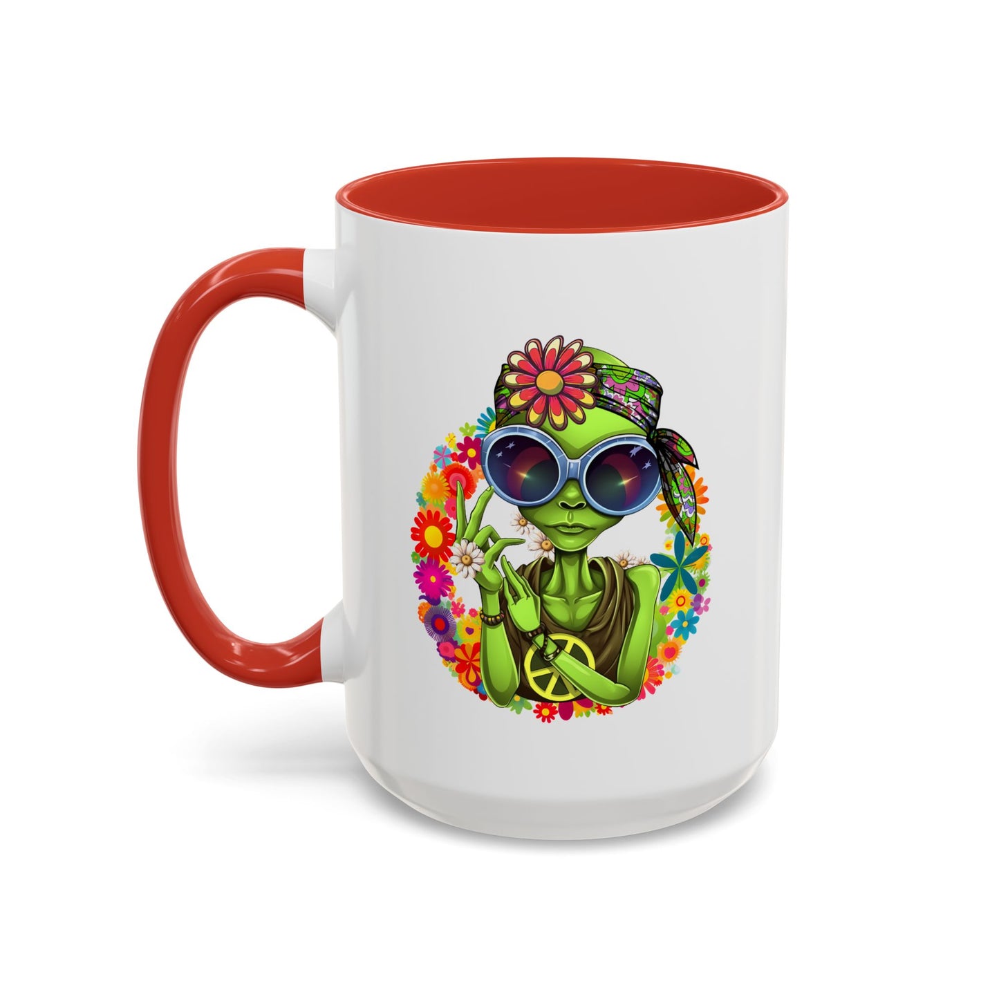 Alien Mug - Peace Hippy Alien