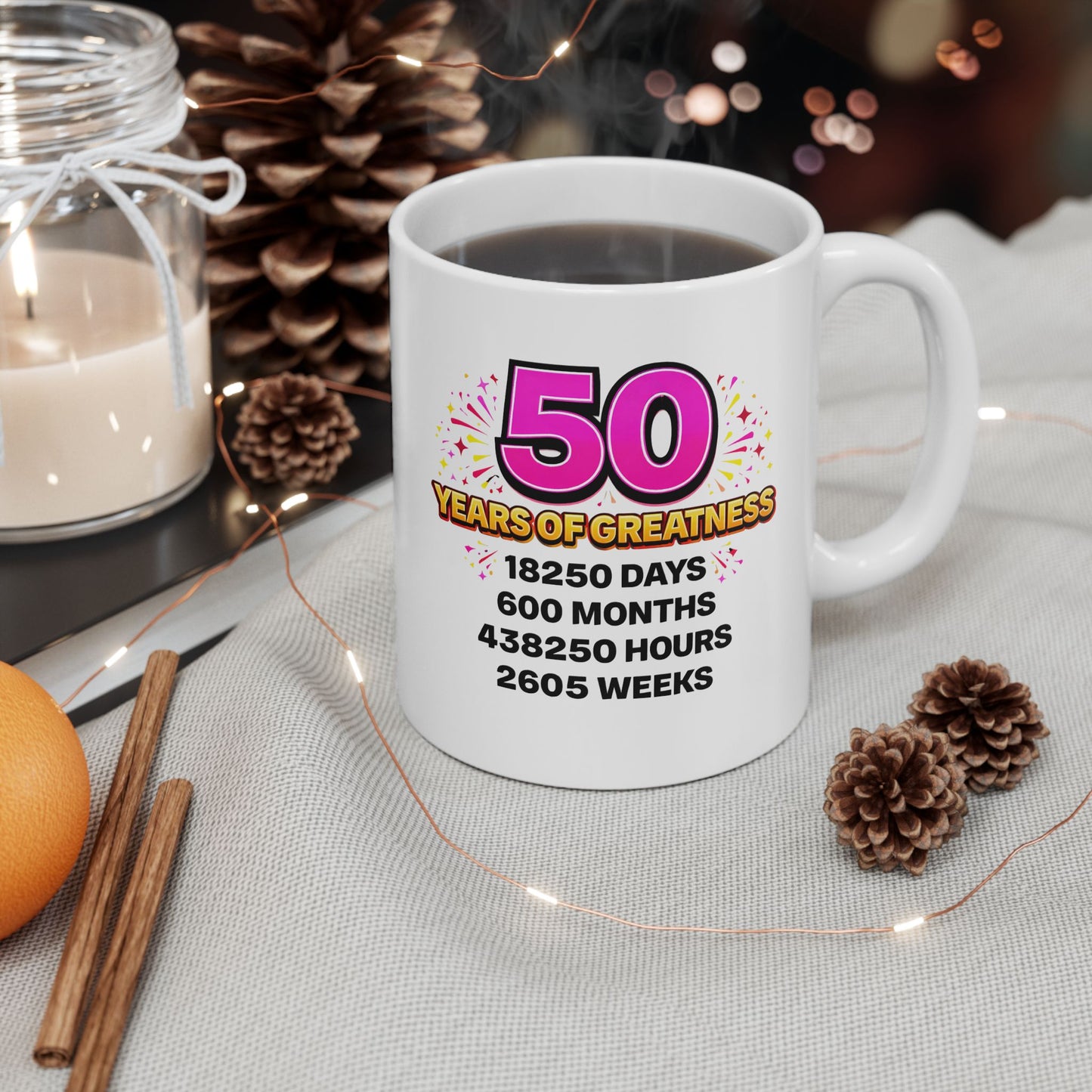 Birthday Mug - 50 Years of Greatness