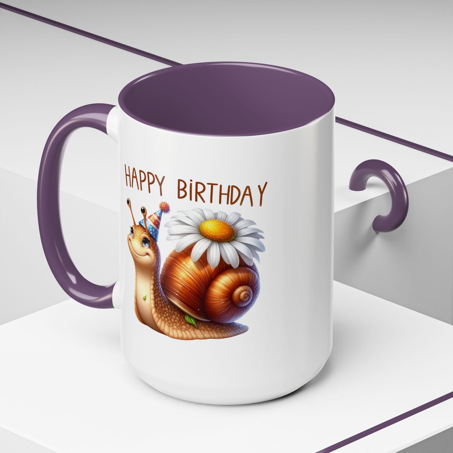 Birthday Mug - Snail Flower