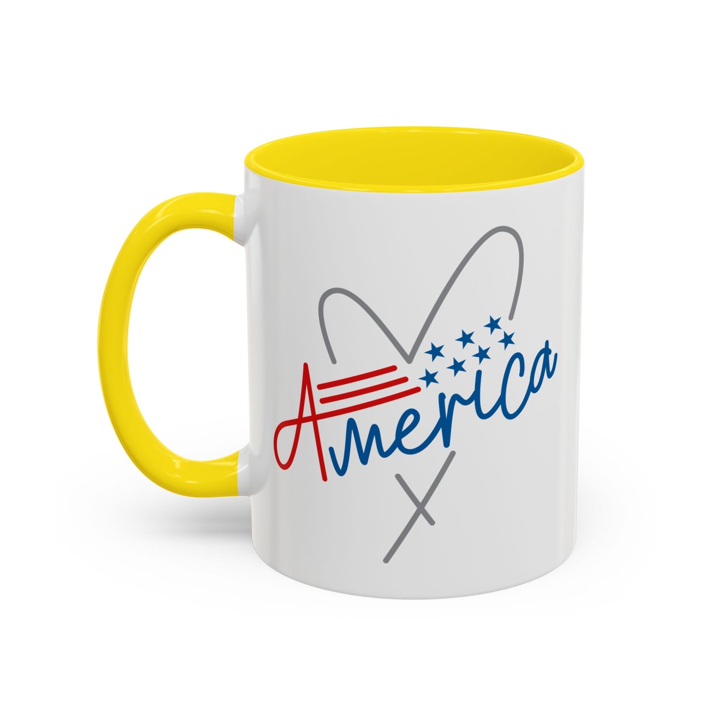 4th of July Mug - America Heart