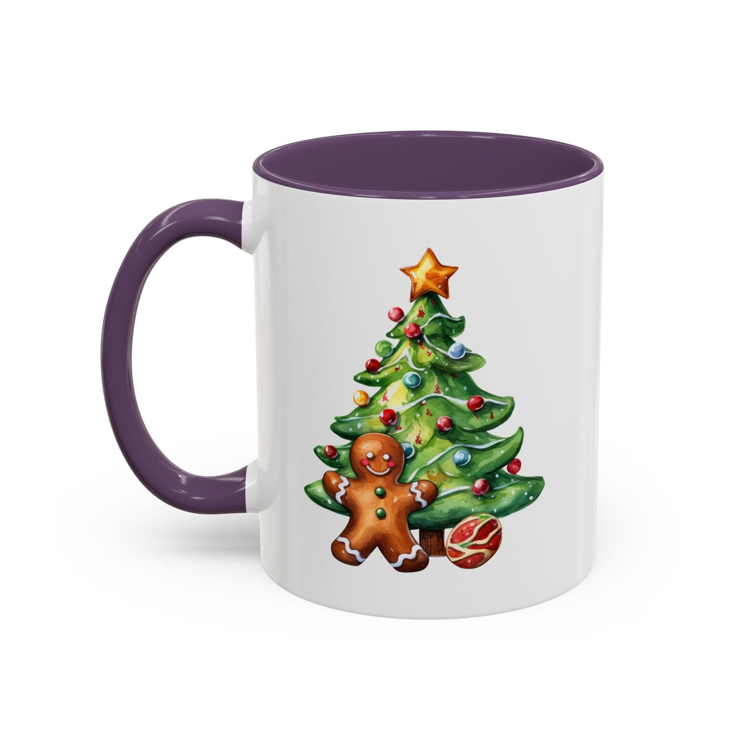 Christmas Mug - Gingerbread Man and Tree