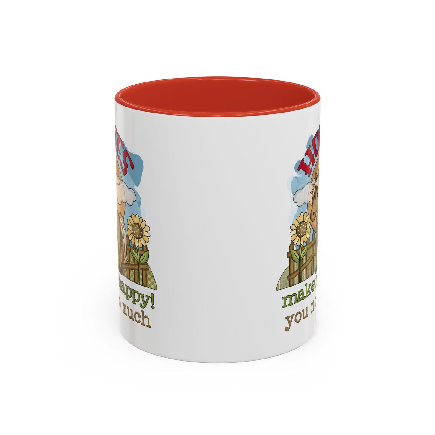Humor Mug - Horses Make Me Happy