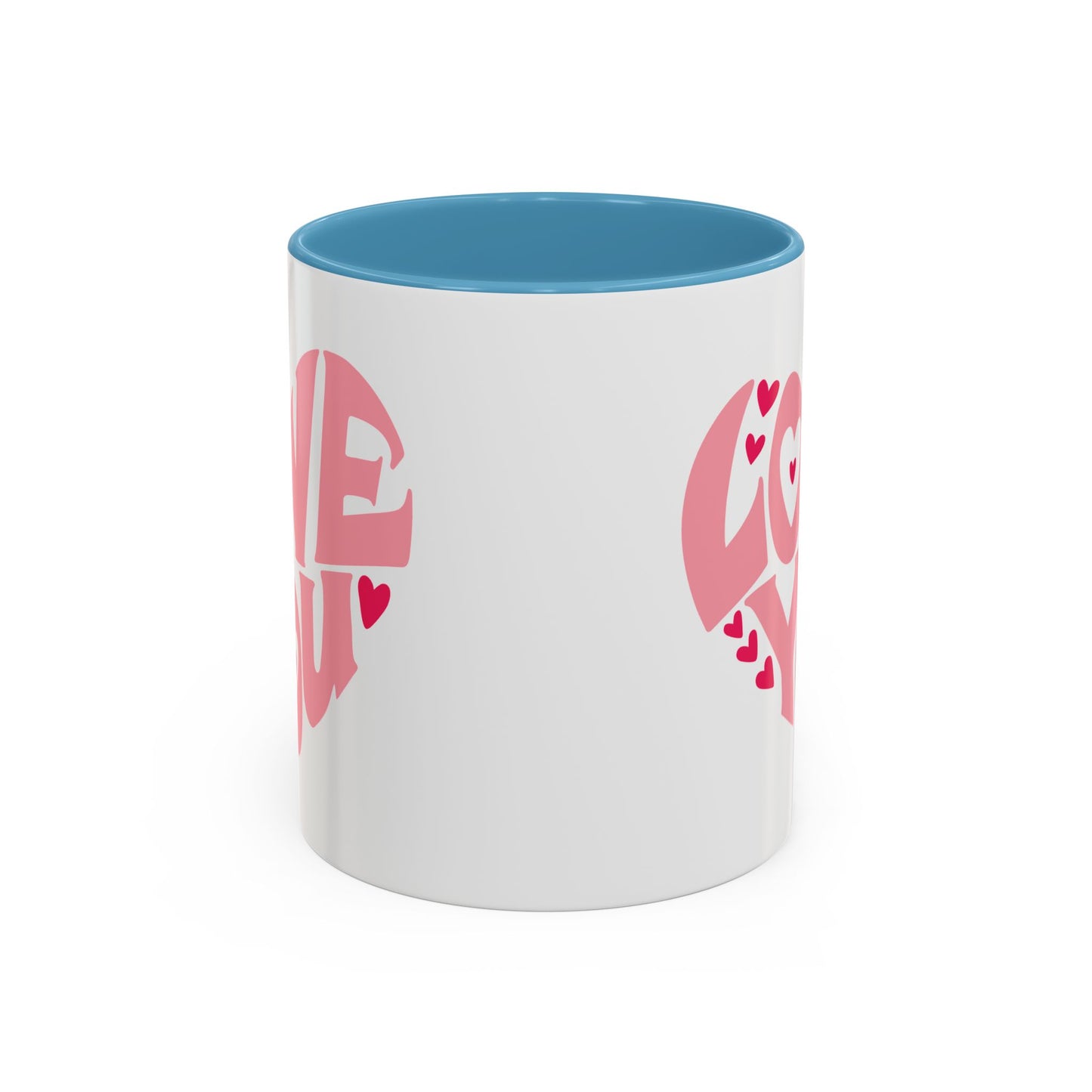 Valentine's Day Mug - Love You Heart Lettering