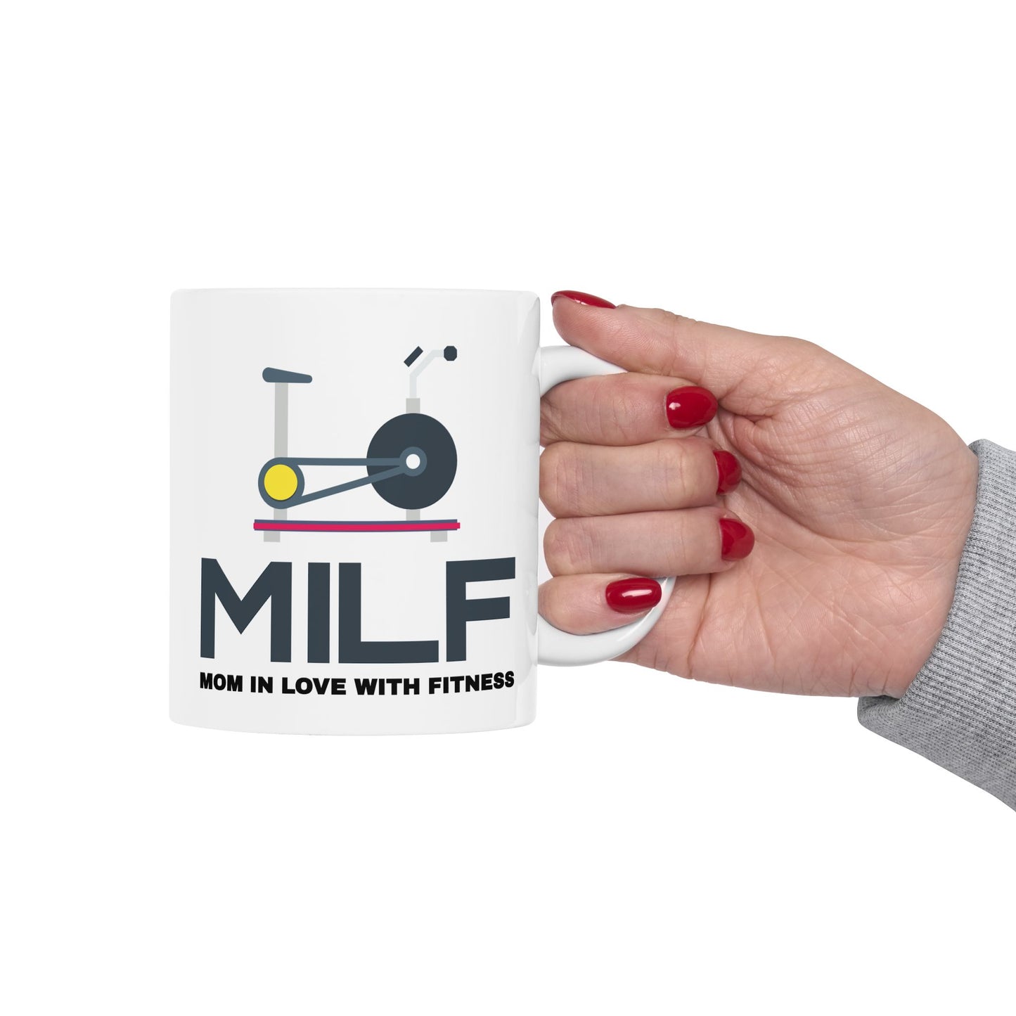 Adult Mug - Mom in Love with Fitness