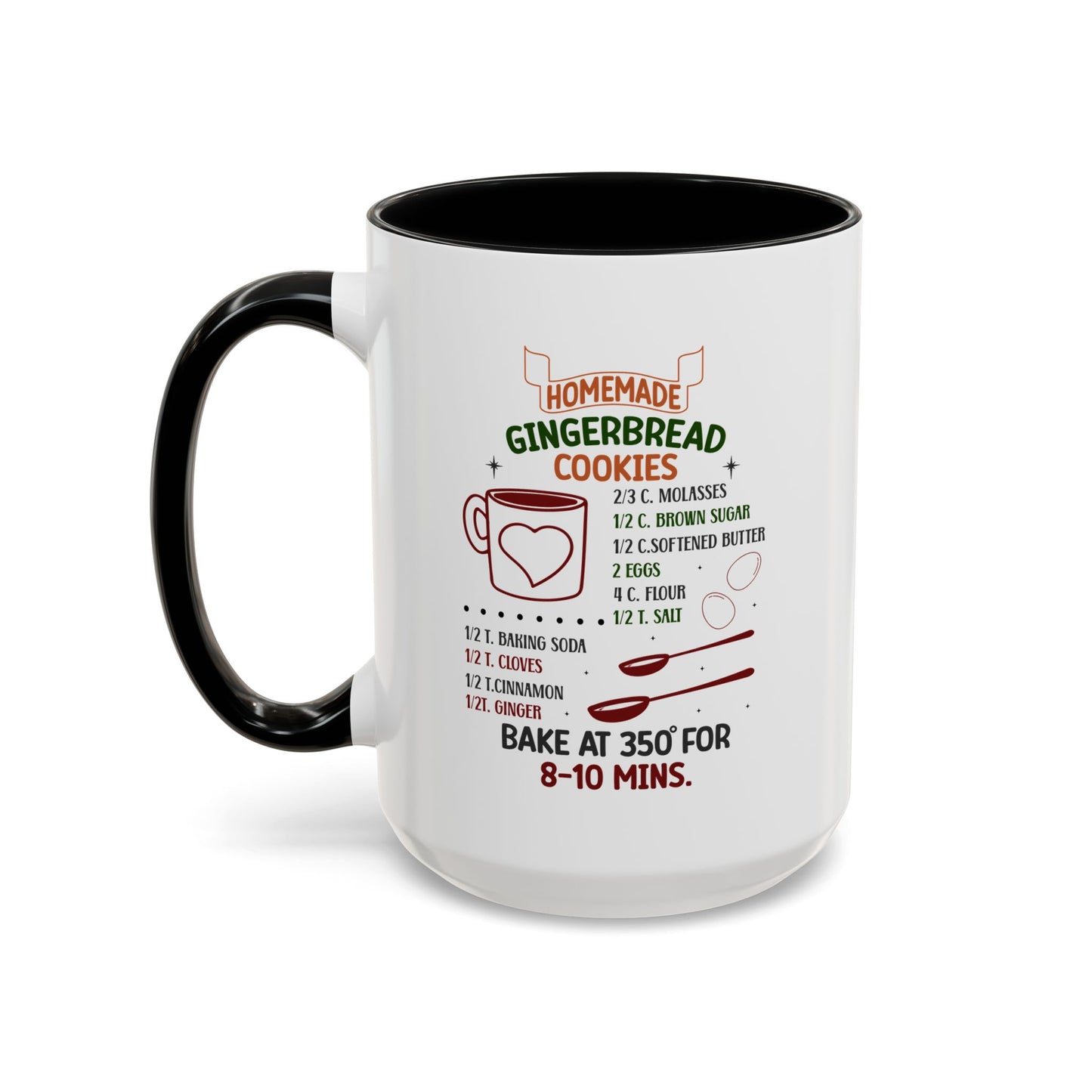 Christmas Mug - Homemade Gingerbread Cookies Recipe