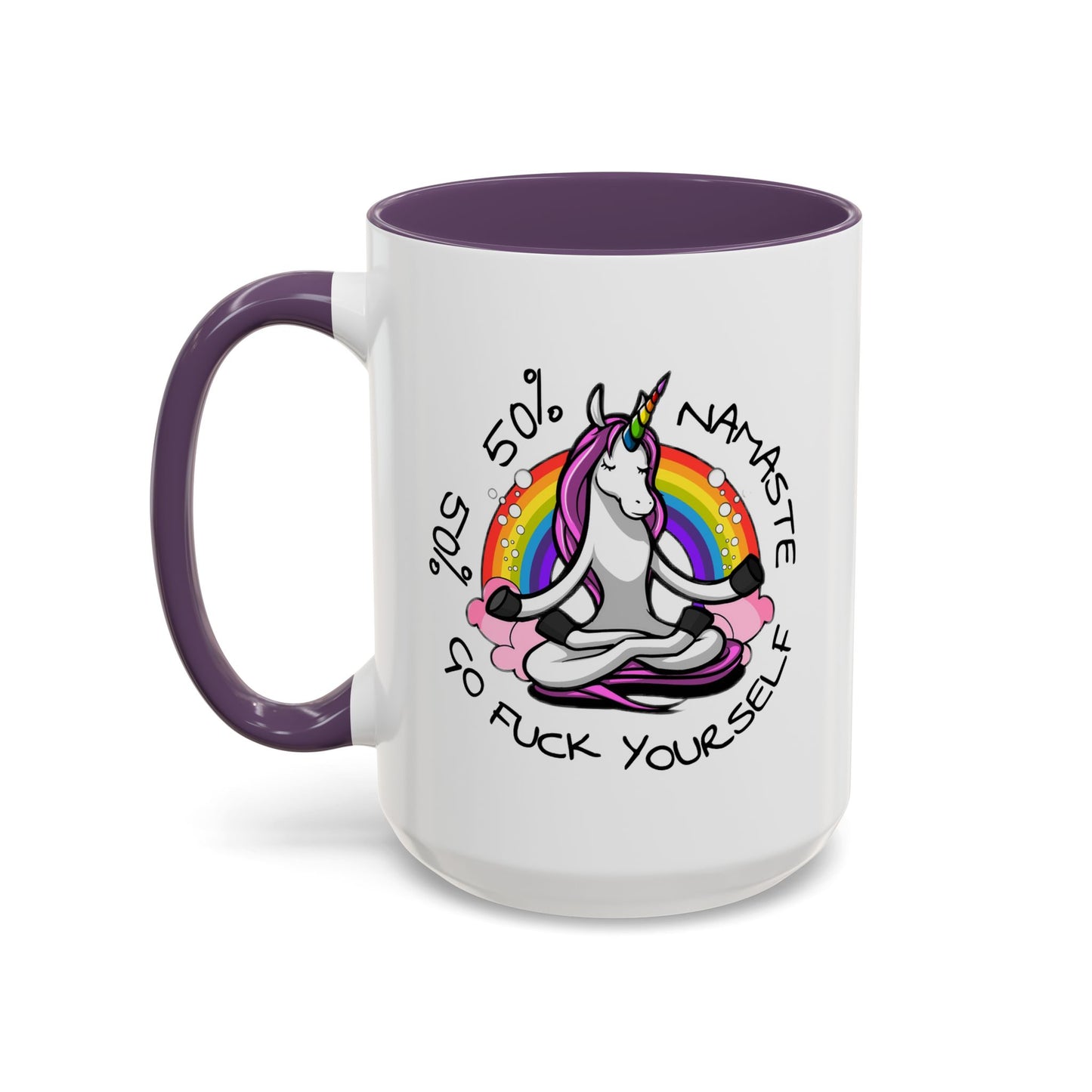Adult Mug - 50% Namaste 50% Go Fuck Yourself