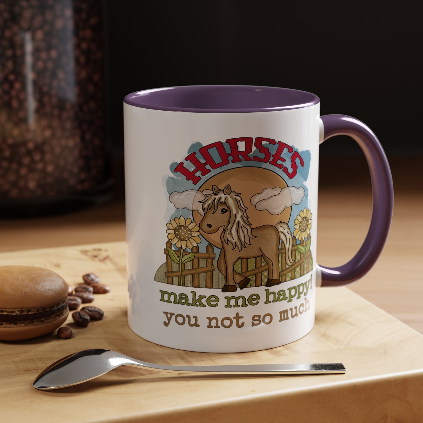Humor Mug - Horses Make Me Happy