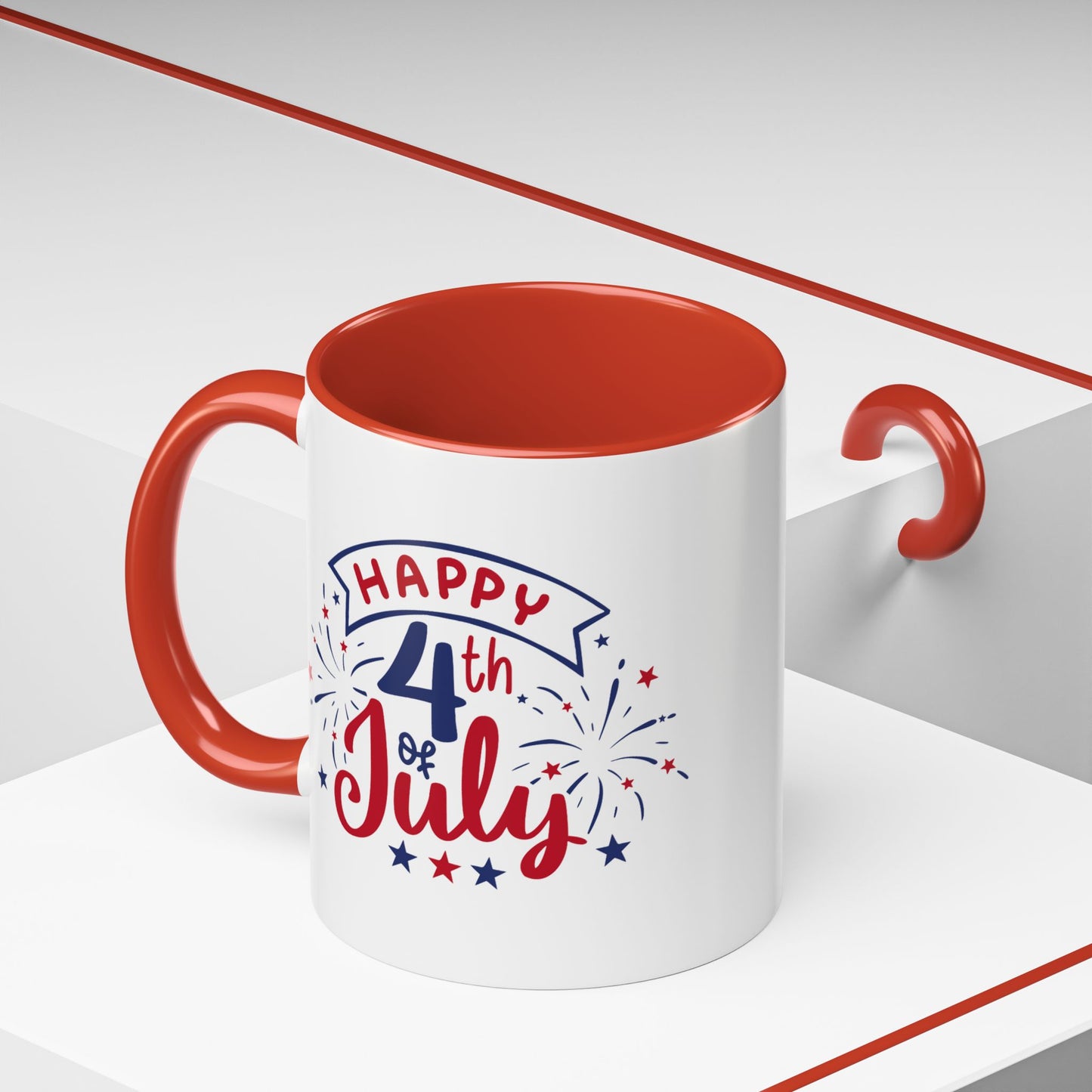 4th of July Mug - Happy 4th of July Fireworks
