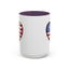 4th of July Mug - Heart American Flag