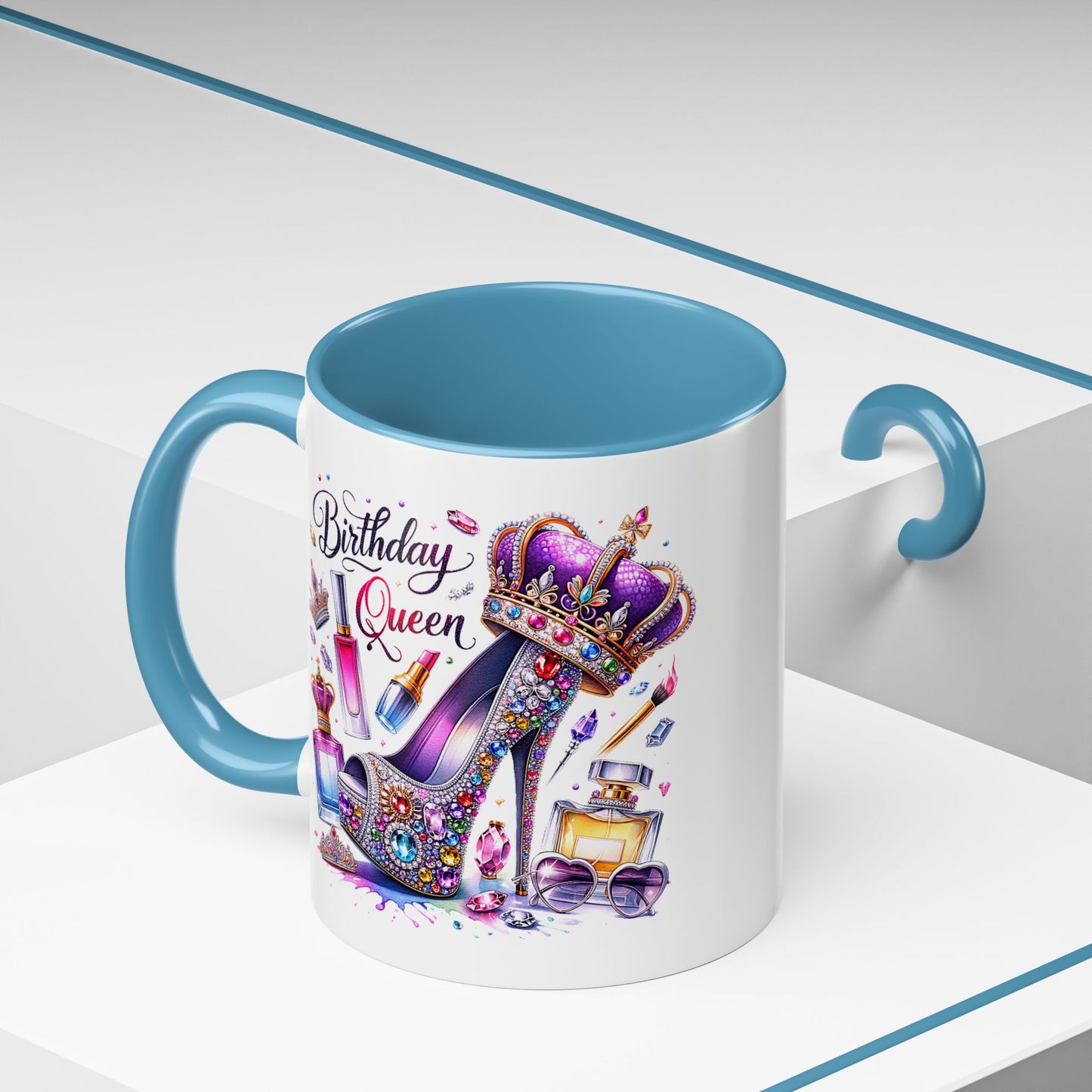 Birthday Mug - Birthday Queen Glitter