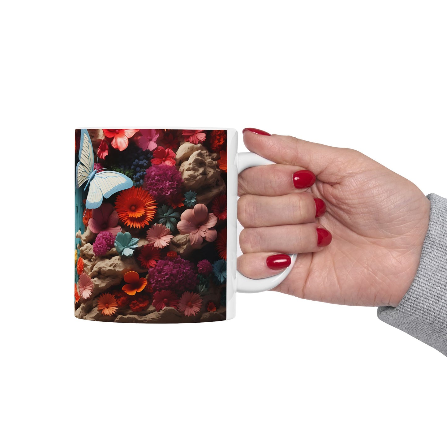 Artistic Mug - Colorful Butterflies 5