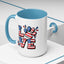 4th of July Mug - Animal Love USA Flag