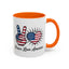 4th of July Mug - Peace Love America