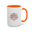 Christmas Mug - Merry Christmas Maroon Text Tree Star