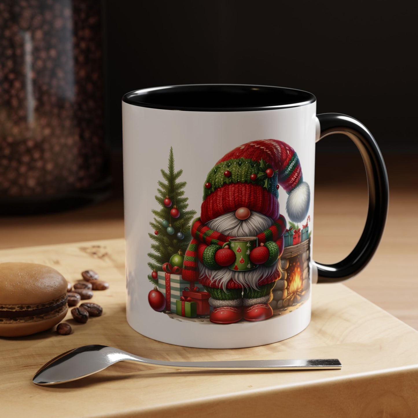 Christmas Mug - Gnome Fireplace