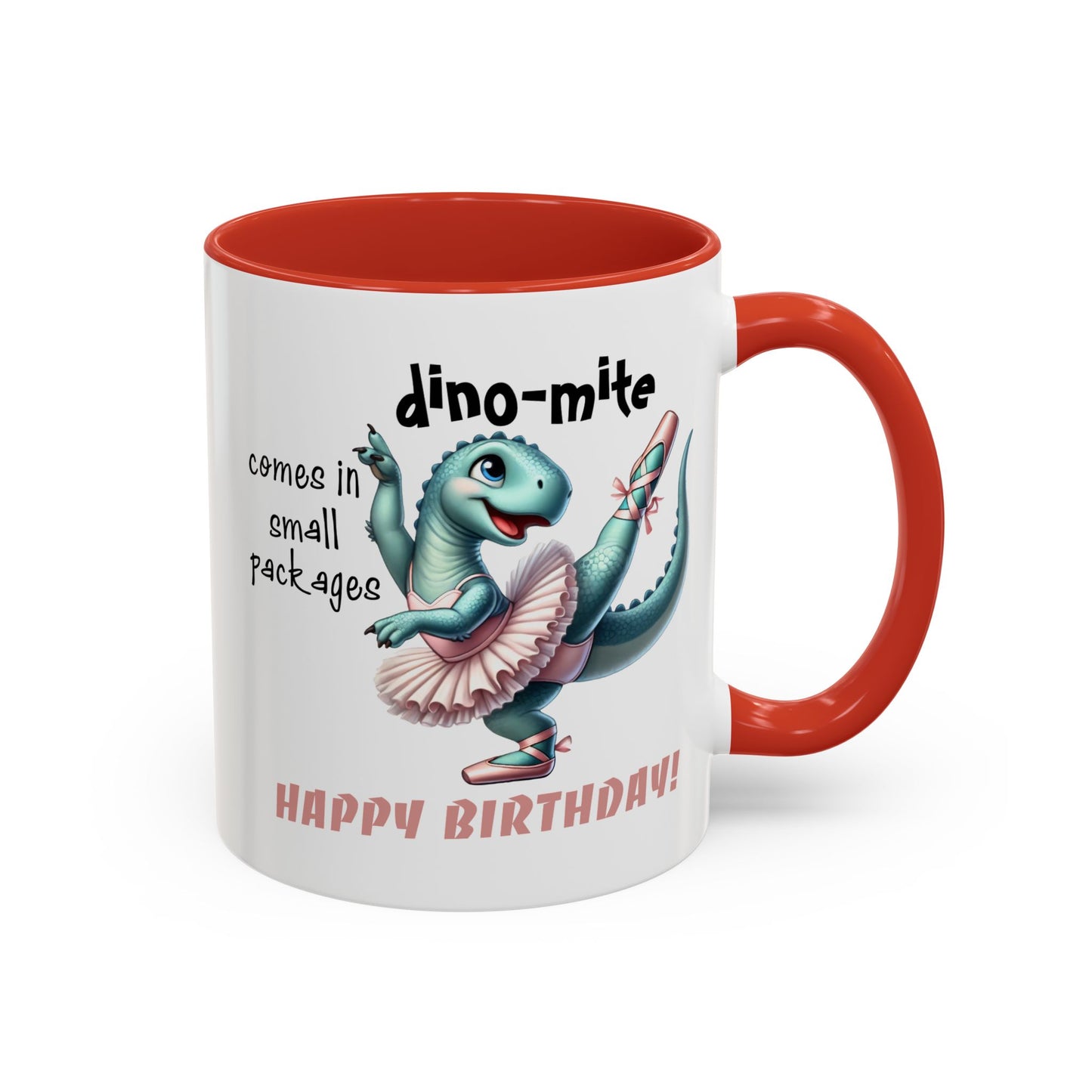 Birthday Mug - Dino-mite (Girl)