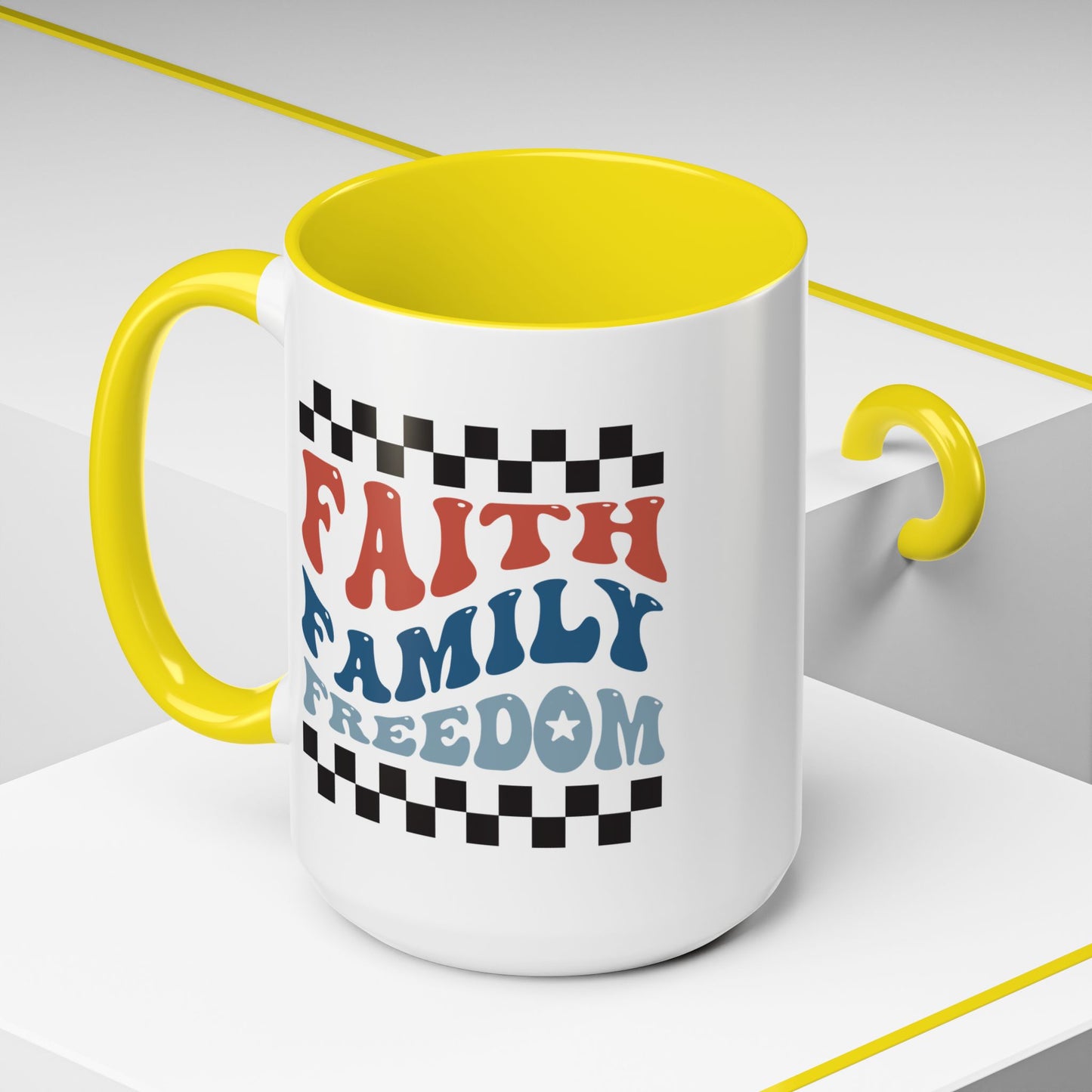 4th of July Mug - Faith Family Freedom