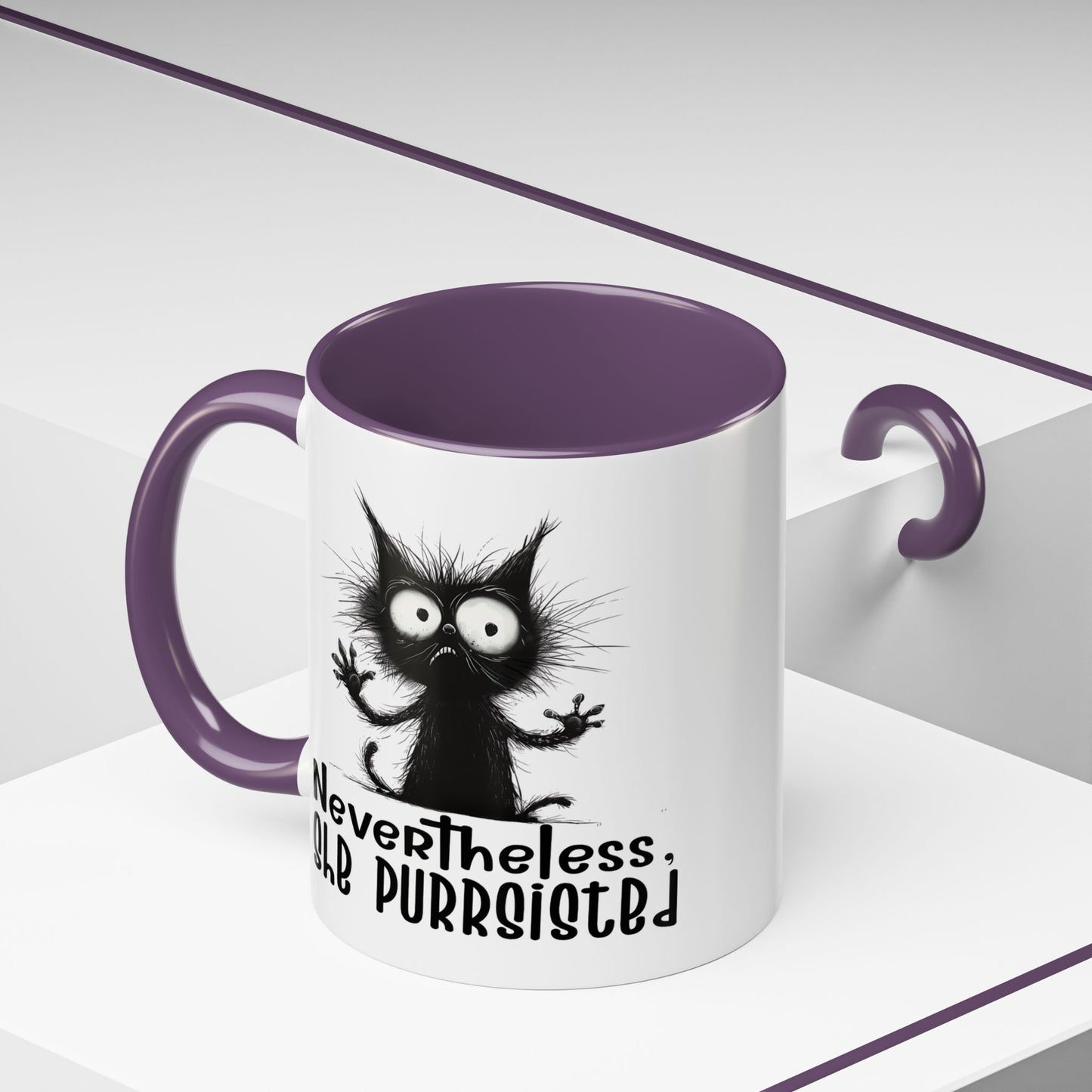 Animal Mug - Nevertheless, She Purrsisted