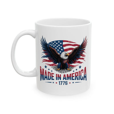 4th of July Mug - Made in America Eagle