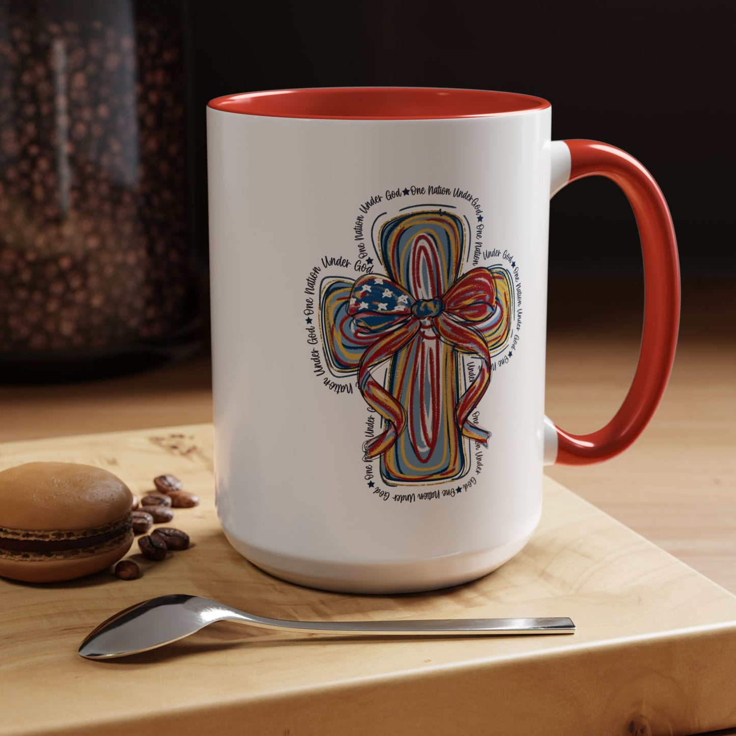 4th of July Mug - Christian Cross Bow