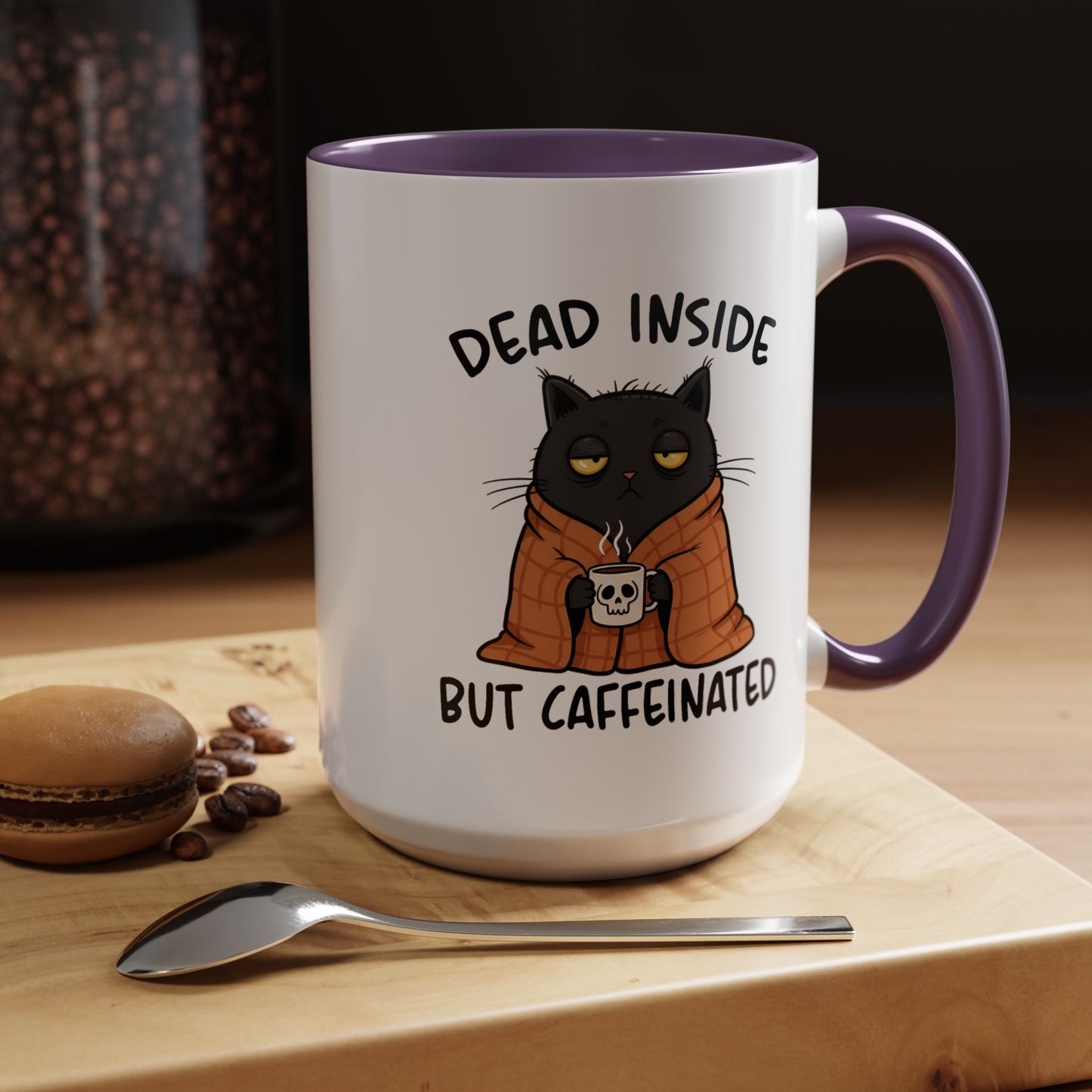 Animal Mug - Dead Inside But Caffeinated