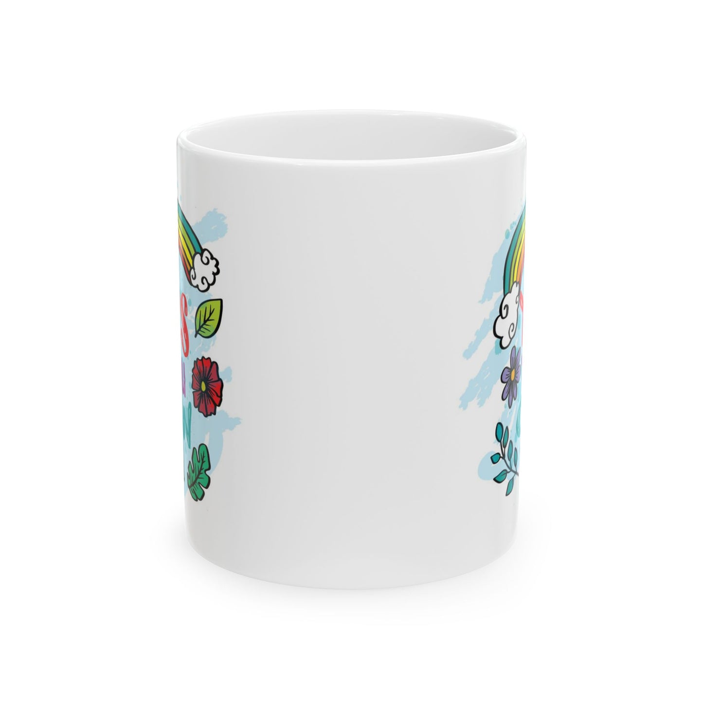 Motivation Mug - Yes You Can Rainbow