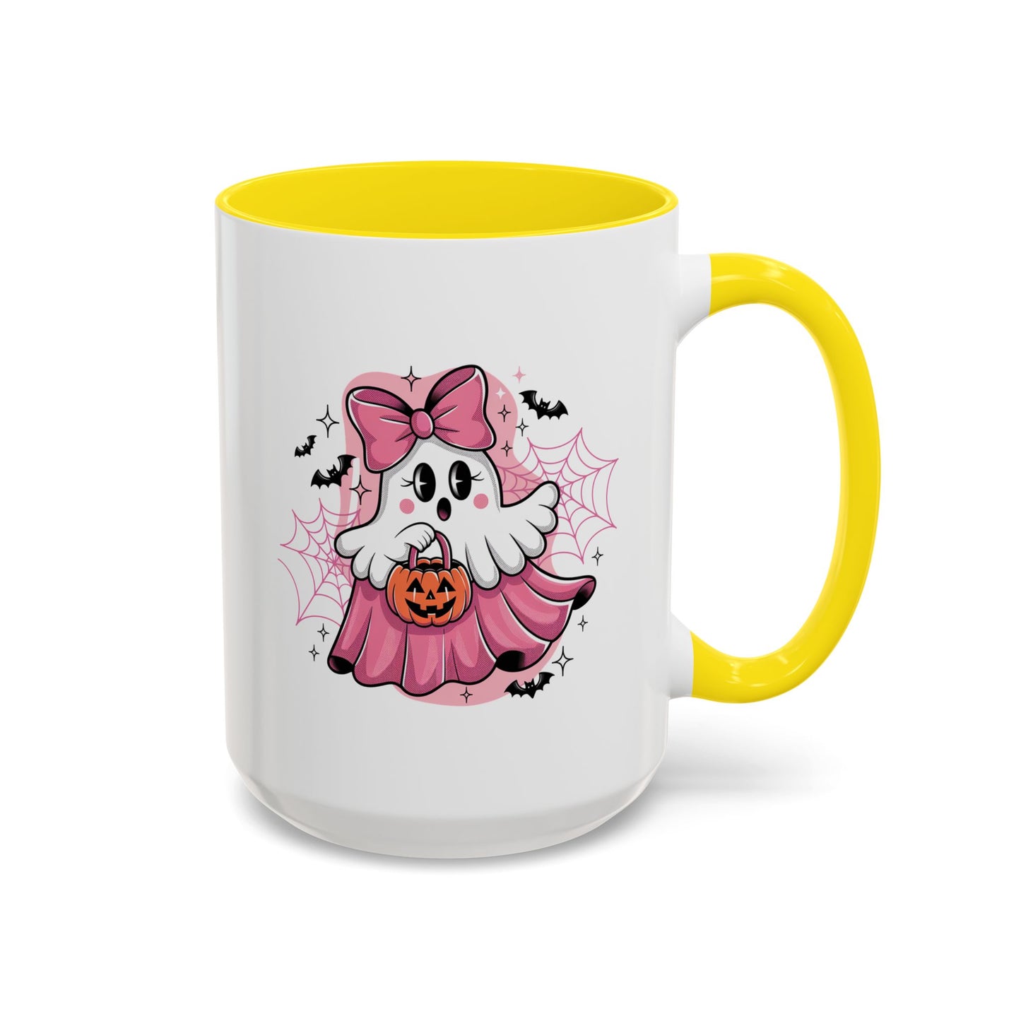 Halloween Mug - Ghost With Pink Bow